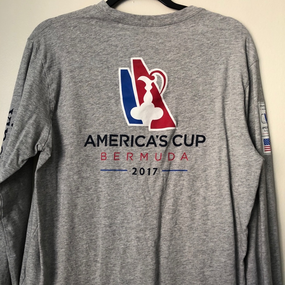 Vineyard Vines America’s Cup, LS, grey, size M